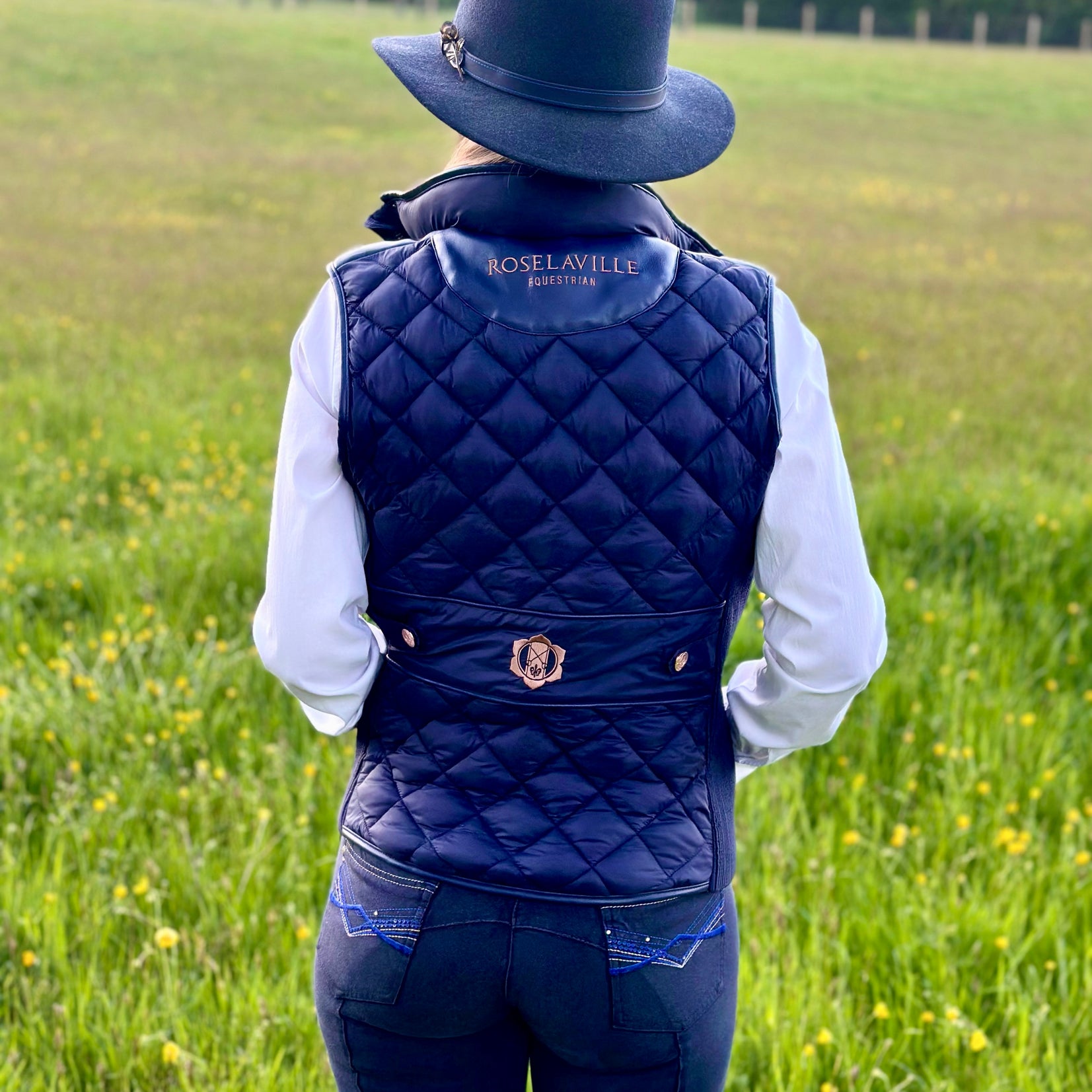 RL Adore Series Riding Gilet in Navy Blue