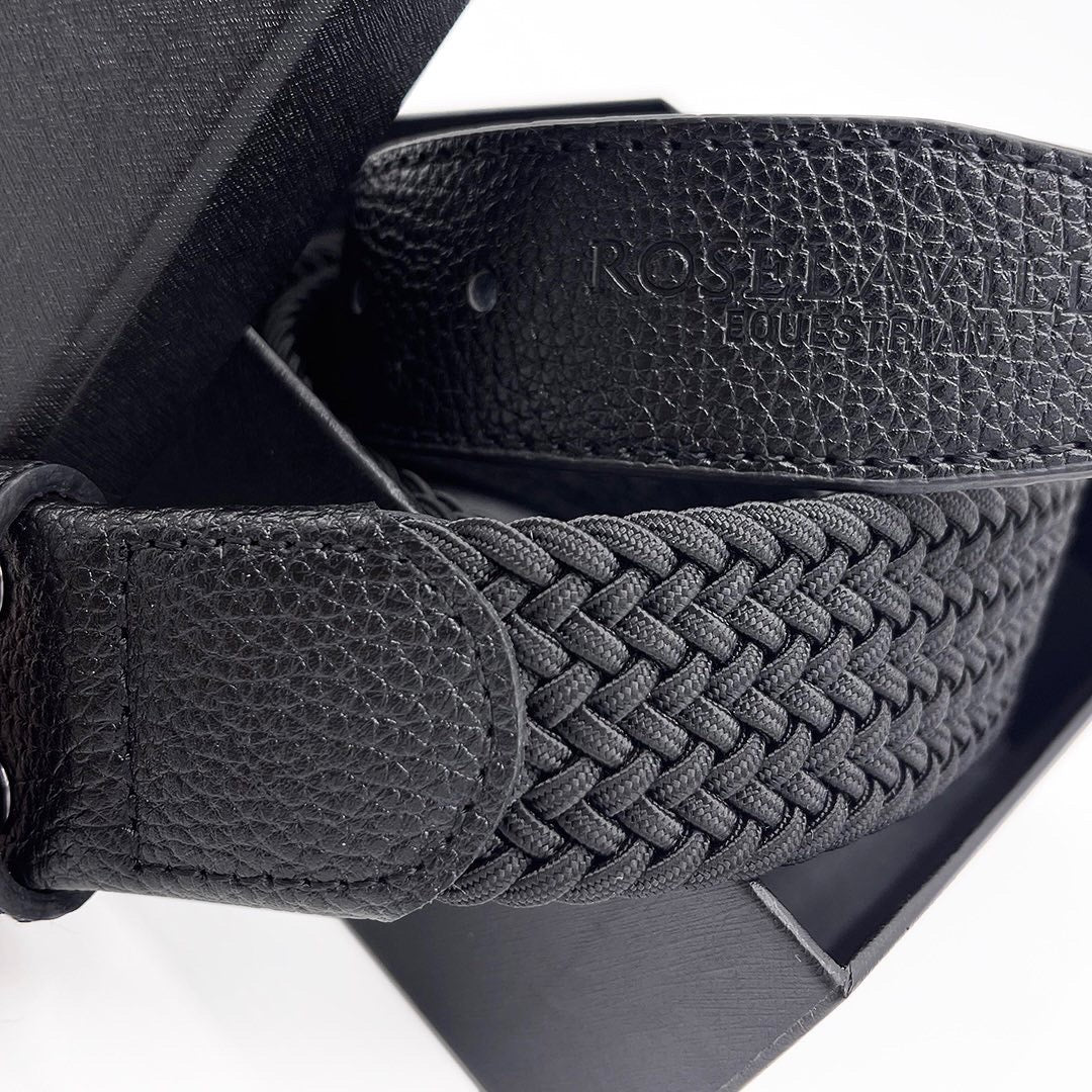 RL SIGNATURE BRAIDED AND LEATHER BELT